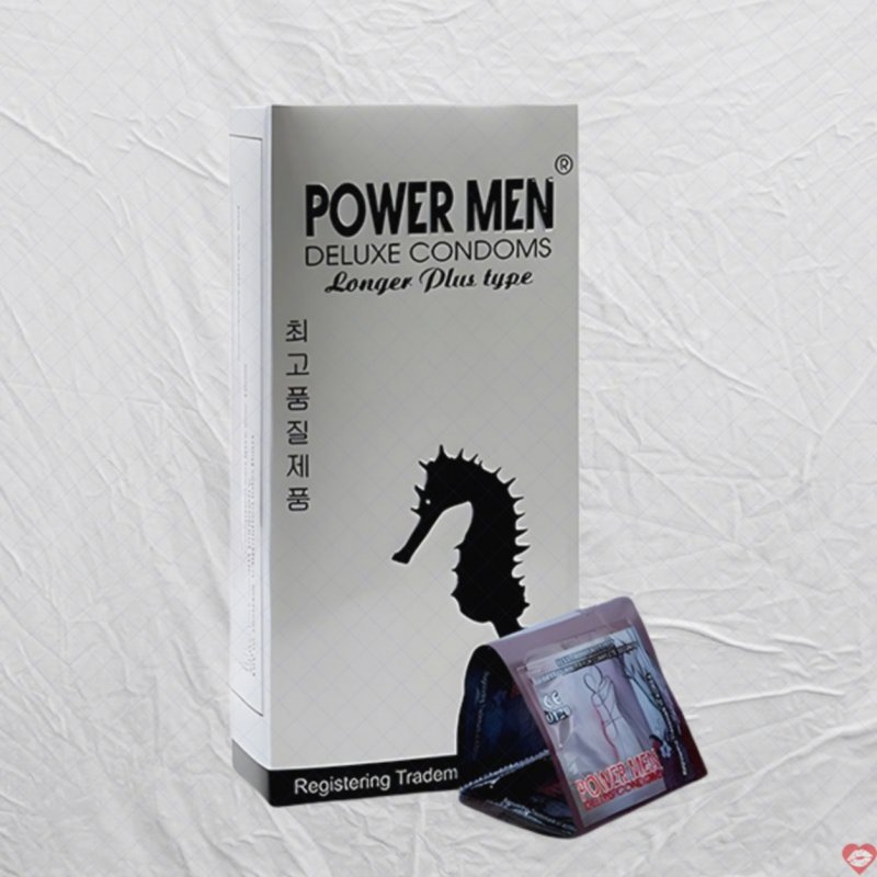 Power Men Cá Ngựa Bạc gân gai kéo dài hộp 12 siêu mạnh mẽ 