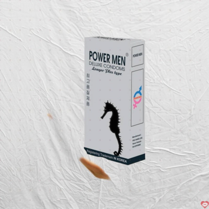 Power Men bao cao su chất lượng cao tăng khoái cảm, chống xuất tinh sớm 