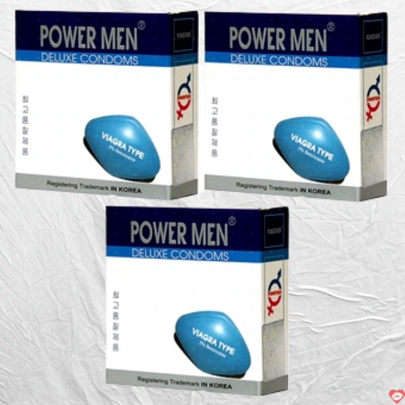 Bao cao su Powermen Viagra hộp 3 chiếc chính hãng an toàn 