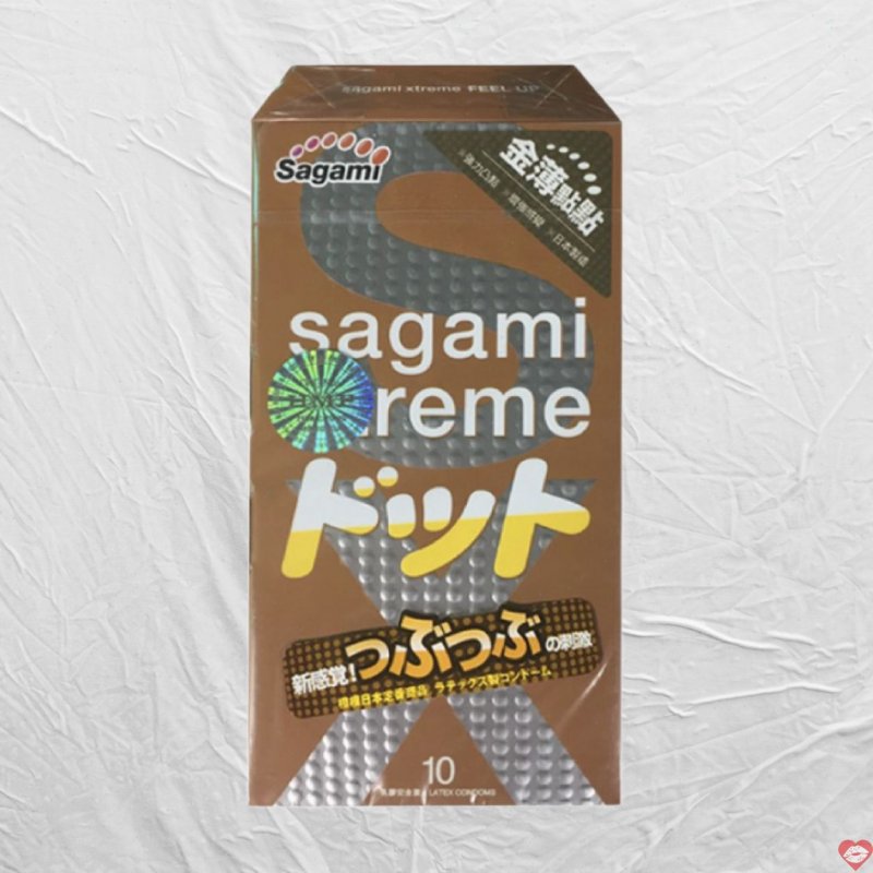 Bao cao su Sagami Feel Up siêu mỏng kích thích mạnh mẽ 10 cái 