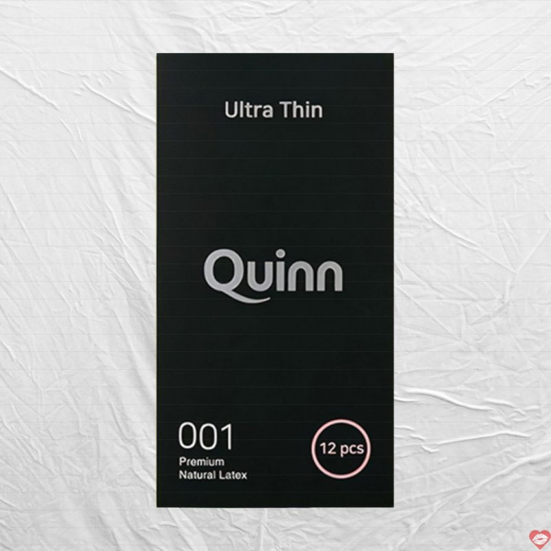 Bao cao su Quinn Ultra Thin Siêu mỏng Hộp 12 Cái - Cảm giác thật nhất 