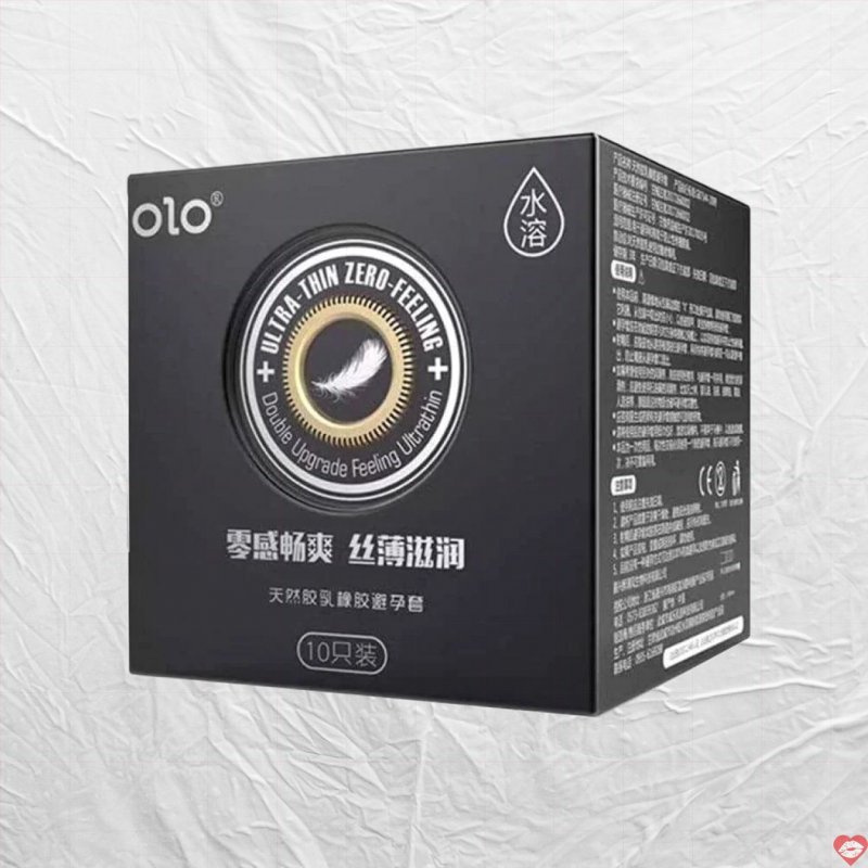 Bao cao su OLO siêu mỏng 0.01 hương vani hộp 10 cái – thoải mái 