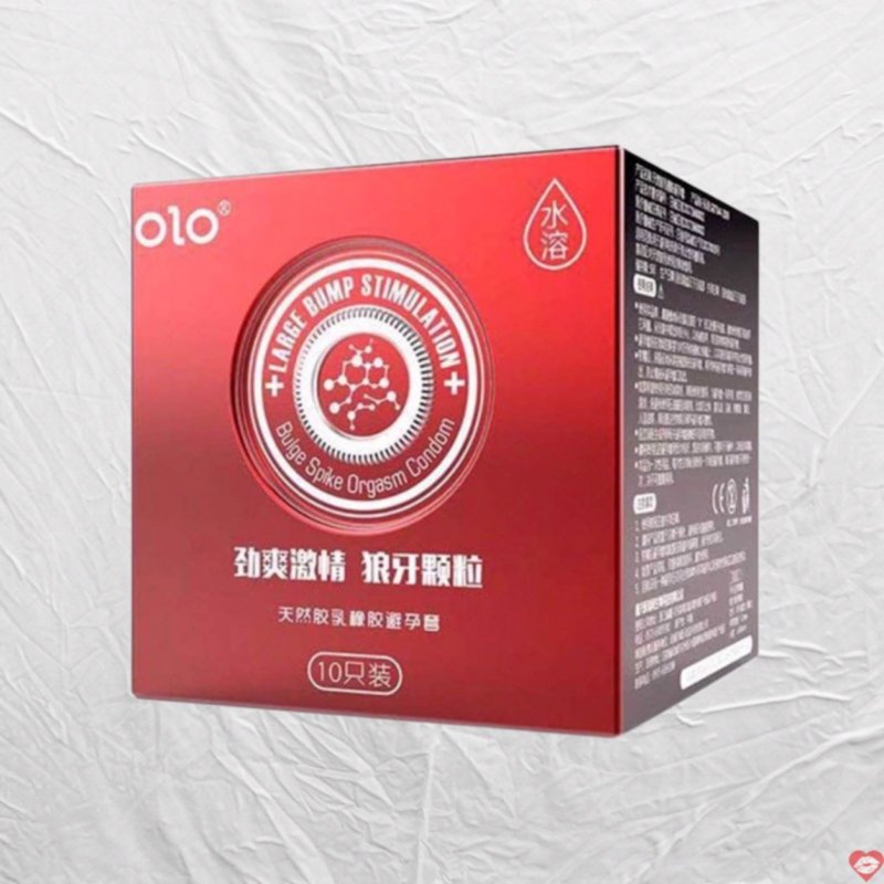 Bao cao su OLO 0.01 Large siêu mỏng hương vani nóng bỏng 10 cái 