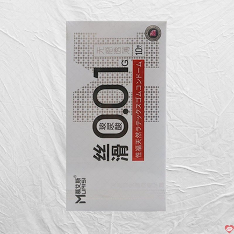 Muaisi 0.01 Trắng siêu mỏng hộp 10 bao cao su an toàn 