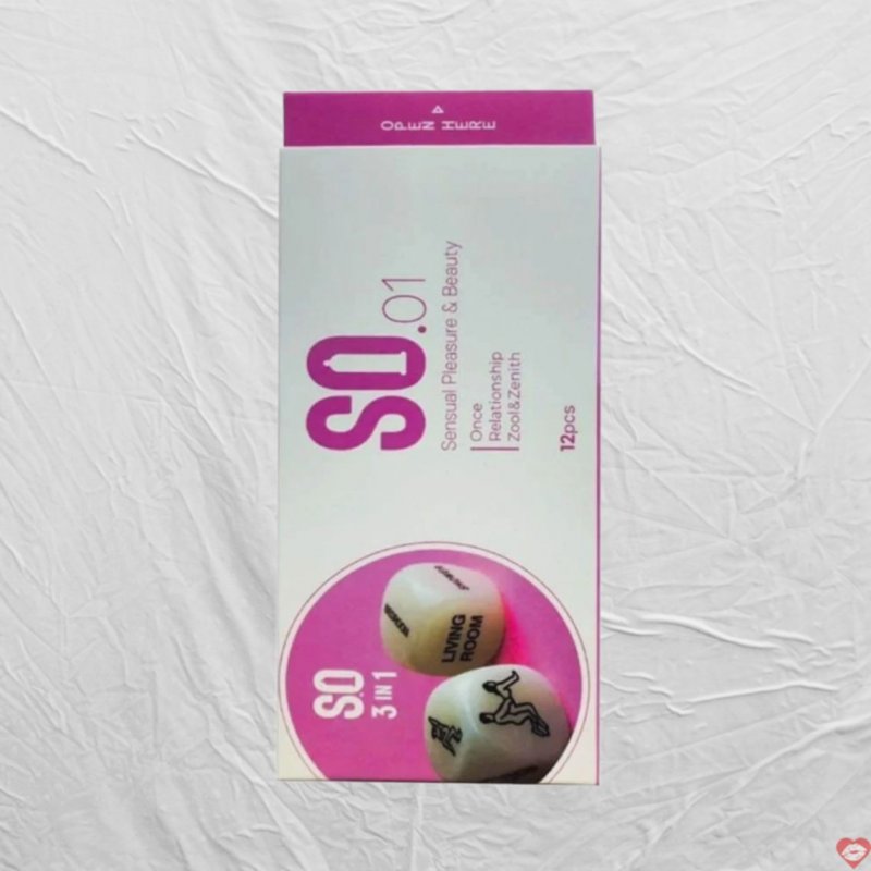 Bao cao su SO 3 in 1 siêu mỏng gân gai kích thích đê mê hộp 12 