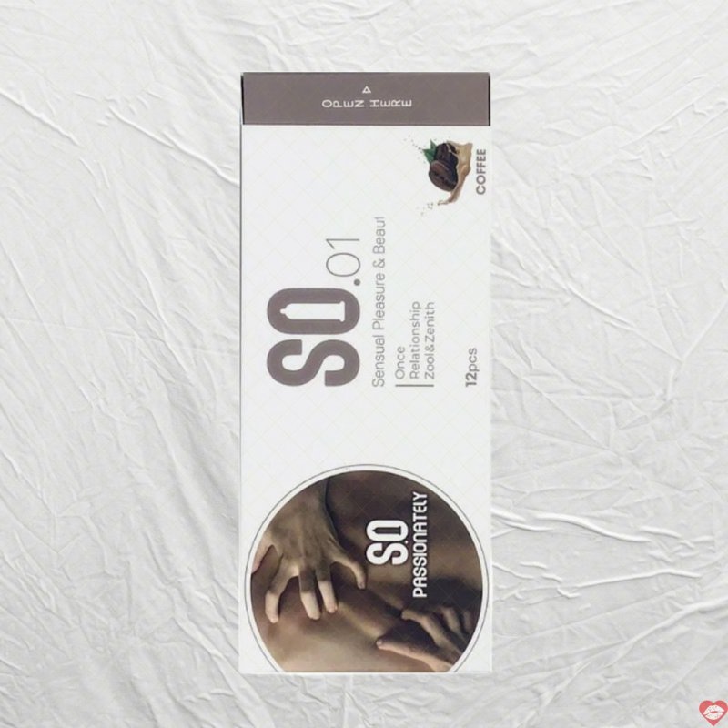 Bao Cao Su SO Passionately Mỏng Hương Cà Phê Kích Thích Hộp 12 
