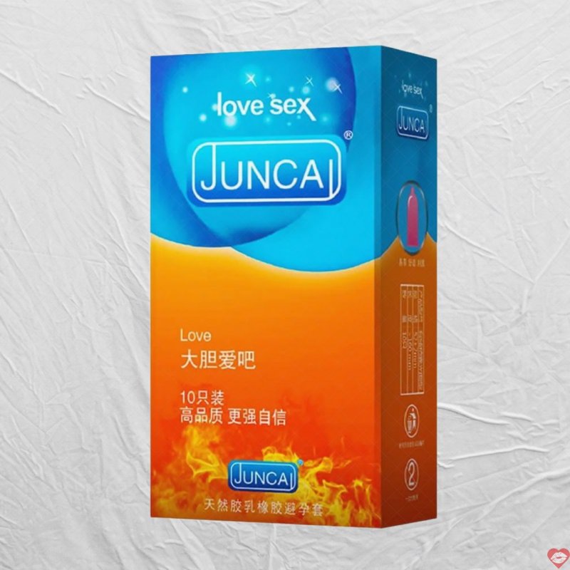 Bao cao su Juncai Love siêu mỏng nhanh nhạy hộp 10 chiếc giá tốt 