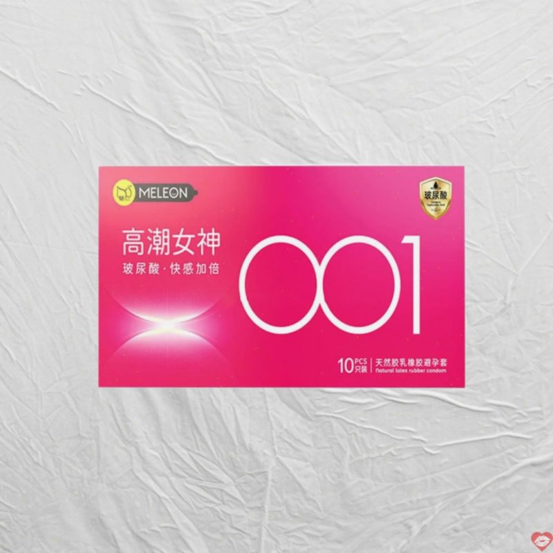 Bao Cao Su Meleon 001 Pink Siêu Mỏng Nhiều Gel - Hộp 10 Cái 