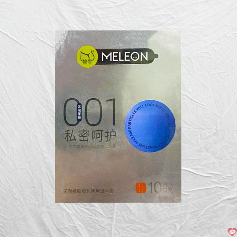Bao cao su Meleon 001 Silver siêu mỏng an toàn hộp 10 cái 