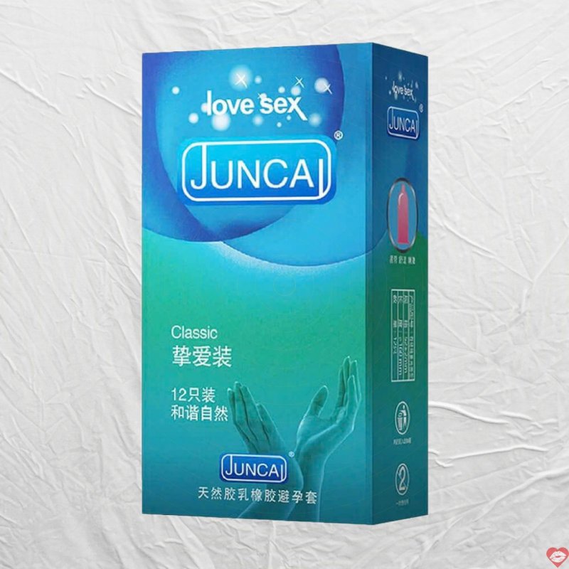 Juncai Classic hộp 12 cái siêu mỏng mềm mại an toàn uy tín 