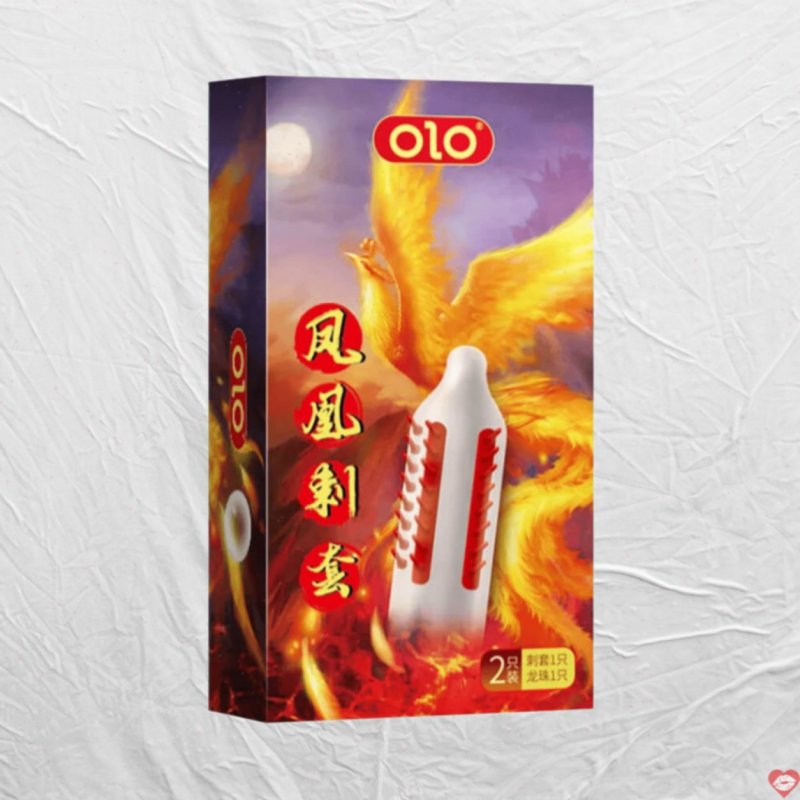 Bao cao su OLO gai đứng Phượng hoàng hộp 1 cái bi silicon siêu mềm 