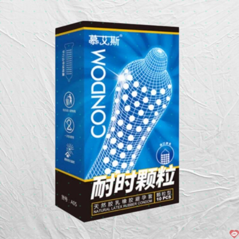 Muaisi Xanh Dương hộp 10 cái gel gai li ti, siêu kích thích 