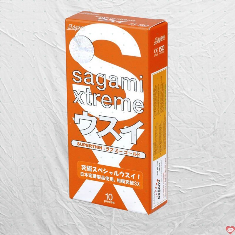 Bao Cao Su Sagami Xtreme Super Thin 10 Cái - Mỏng Nhẹ 