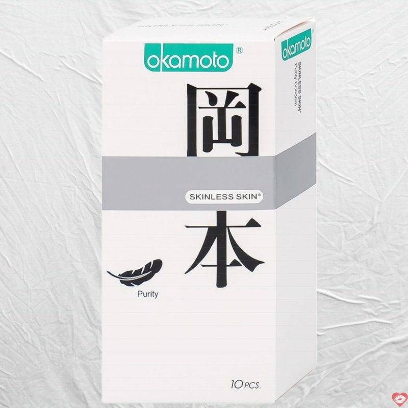 Bao cao su Okamoto Skinless Skin Pure tự nhiên an toàn chất lượng 