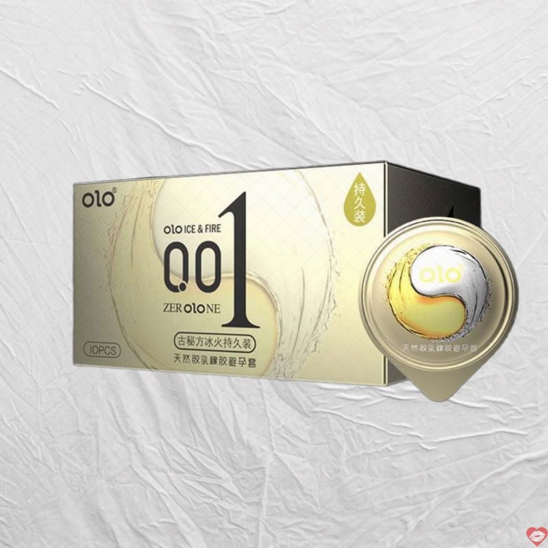 Bao cao su Olo Ice Fire siêu mỏng cảm giác thật kích thích 
