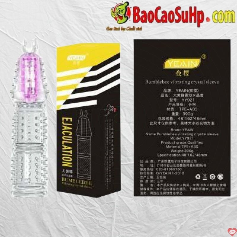 Bao cao su Donden sừng bò rung đầu siêu kích thích an toàn 