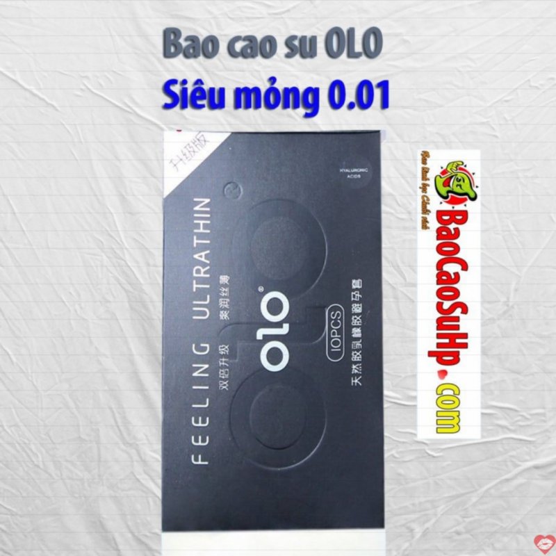 Bao cao su Olo siêu mỏng 0.01 cao cấp, tự tin khéo léo 