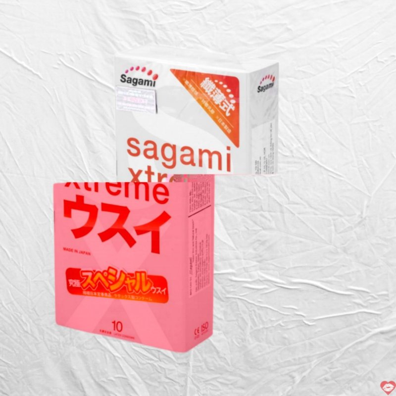 Bao cao su Sagami Xtreme siêu mỏng mềm mại an toàn mua ngay 