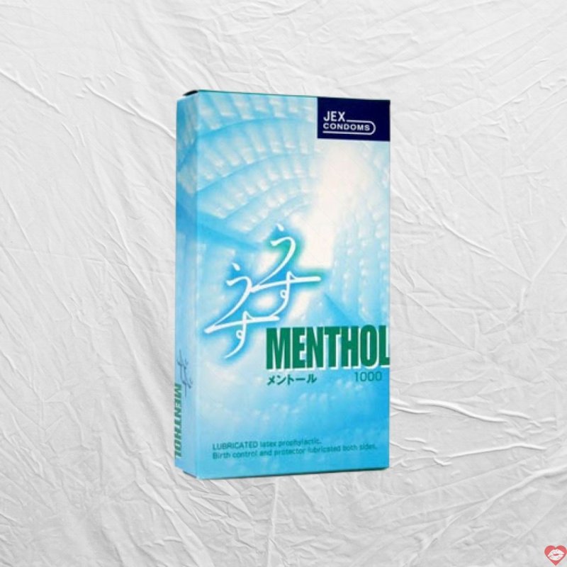 Bao Cao Su JEX UsuUsu Mentrol Siêu Mỏng Cực Sướng - Hộp 12 Cái 