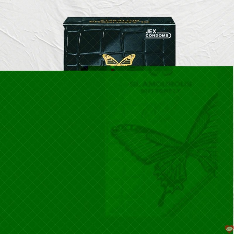 Bao Cao Su Jex Glamcurous Butterfly Siêu Mỏng 003 Kích Thích - Hộp 10 Cái 