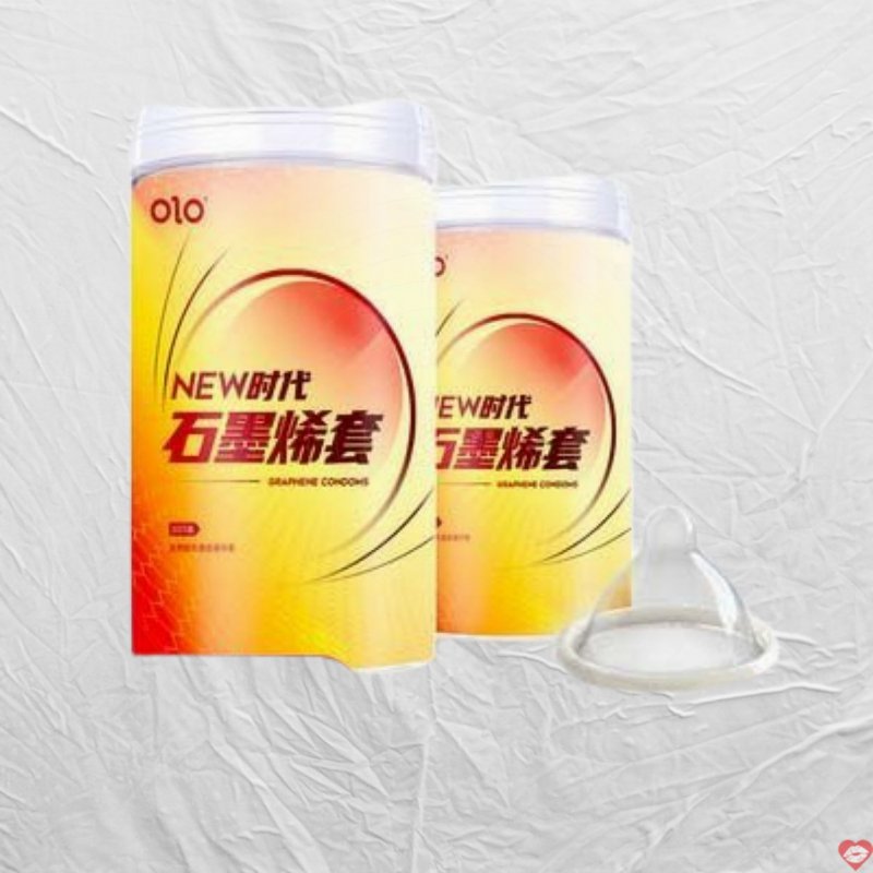 Bao cao su Olo Hyaluronic Acid Graphene 001 tăng khoái cảm mỏng mềm như da em bé