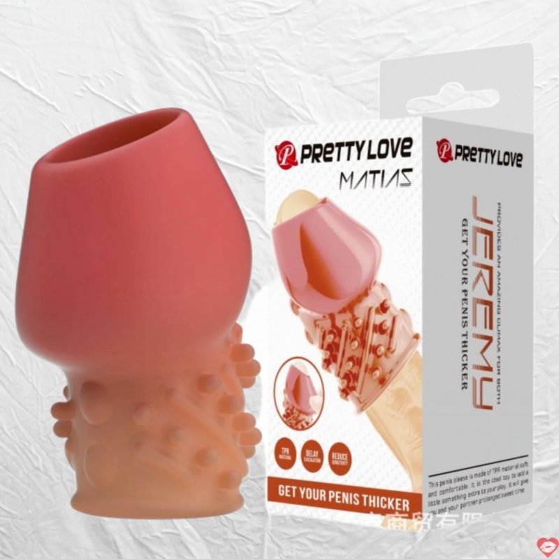 Bao cao su donden khúc Prettylove BI-026248-2 hở đầu có gân bi thiết kế 3D