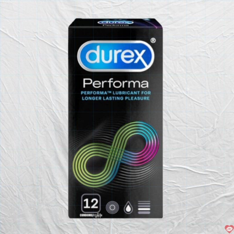 Bao cao su Durex Performa kéo dài lâu hộp 12 cái chính hãng 