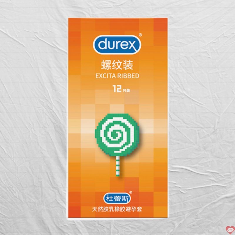 Bao cao su Durex Excita Gân nổi Hộp 12 cái Siêu mỏng An toàn 