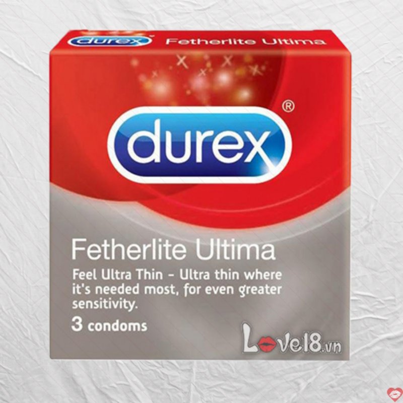 Bao Cao Su Durex Siêu Mỏng Fetherlite Ultima 3 Cái Chất Lượng 
