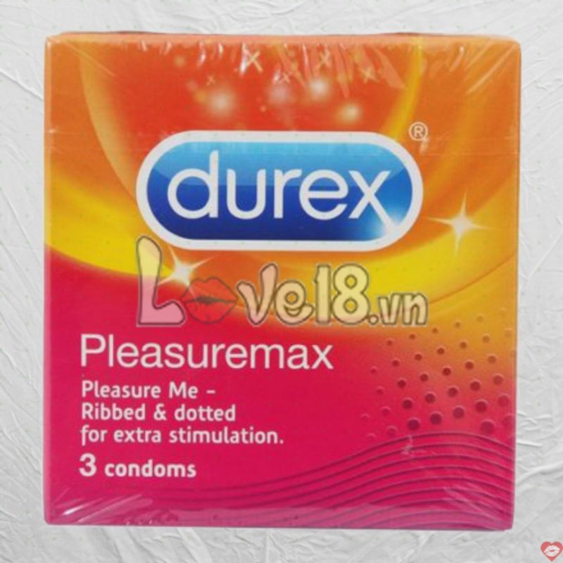 Bao cao su Durex Gân Gai Pleasuremax 3 cái hàng chính hãng mua ngay 