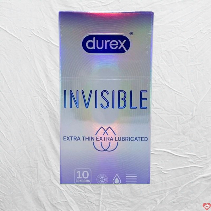 Bao cao su Durex mỏng nhẹ Invisible Extra Thin, siêu mềm mại an toàn 