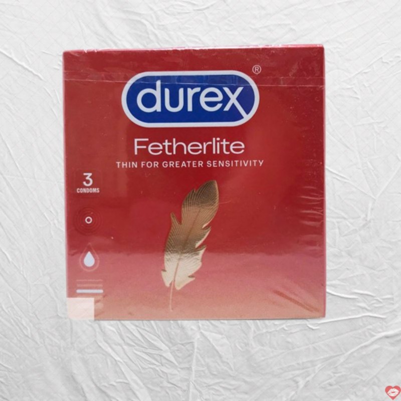 Bao cao su Durex Fetherlite đỏ mỏng nhẹ kích thích mua ngay 