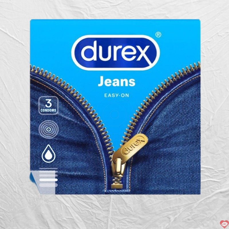 Durex Jeans Easy On siêu mỏng chất bôi trơn nhiều kích thích mua ngay 