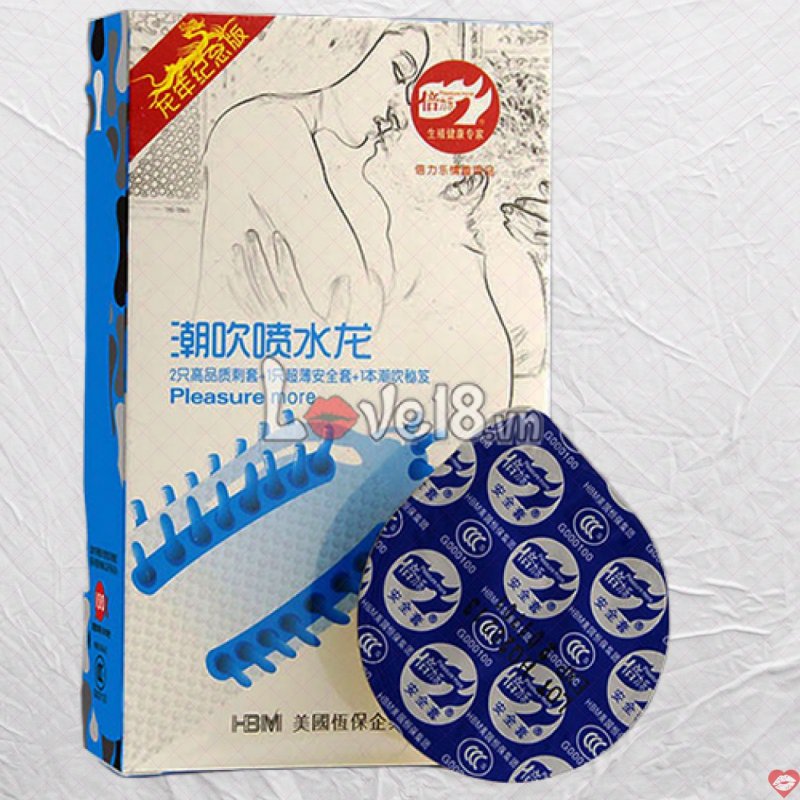 Bao cao su gai râu bi kích thích tăng hưng phấn an toàn 