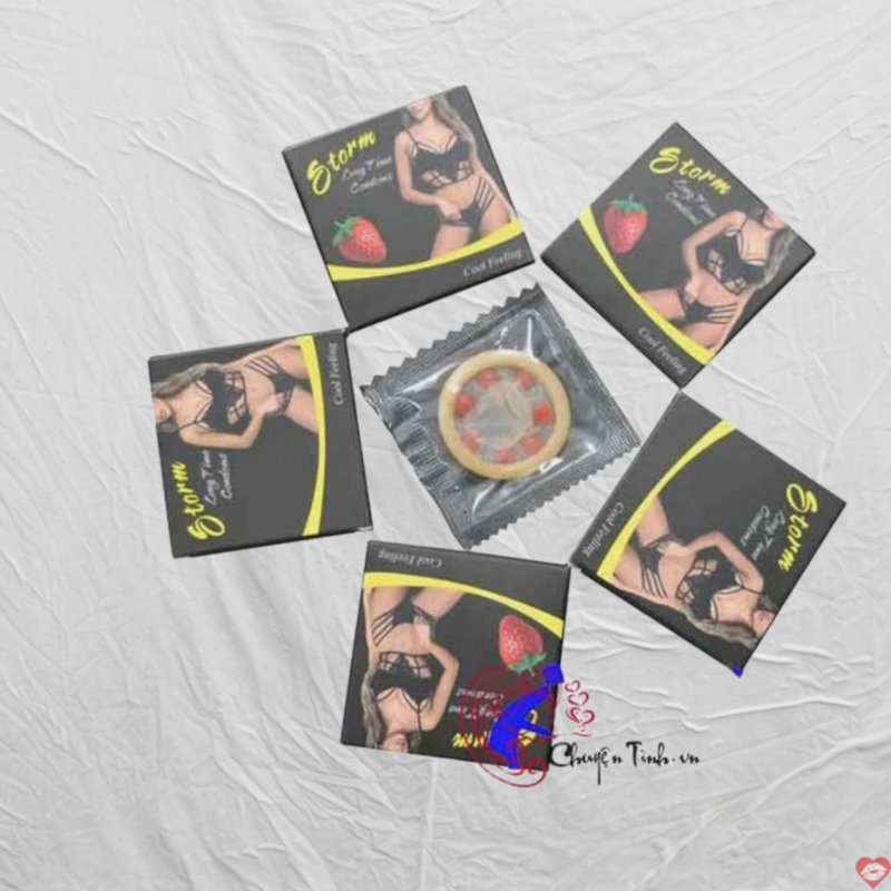 Bao Cao Su Storm Bi Mềm Siêu Dính Không Rớt Bi Kích Thích 