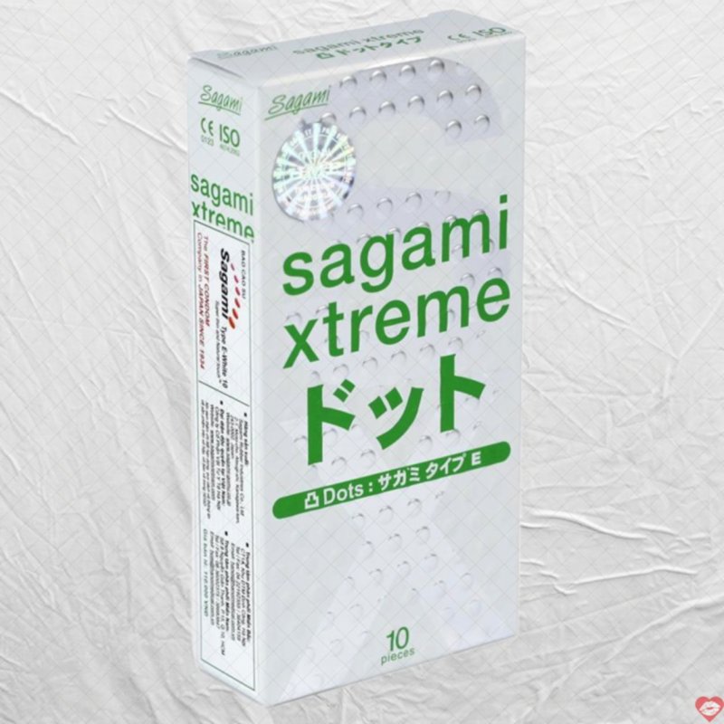 Bao cao su Sagami Xtreme Blue 10s siêu mỏng an toàn kích thích 