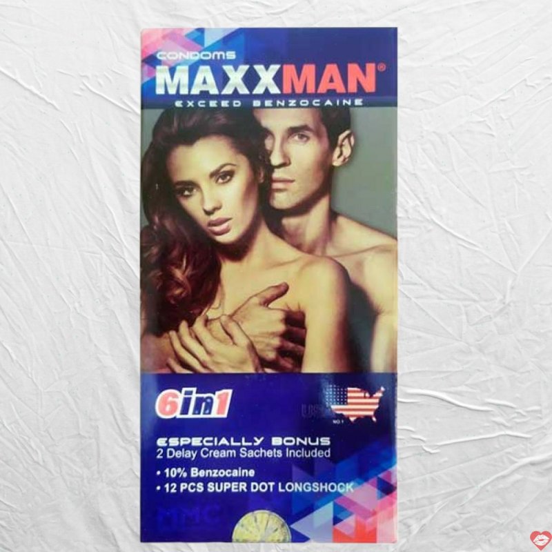 Maxman 6in1 gai râu hương dâu kéo dài thời gian yêu an toàn 