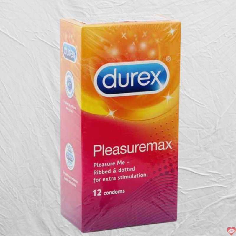 Bao cao su Durex Pleasuremax gân gai 56mm an toàn, thoải mái 