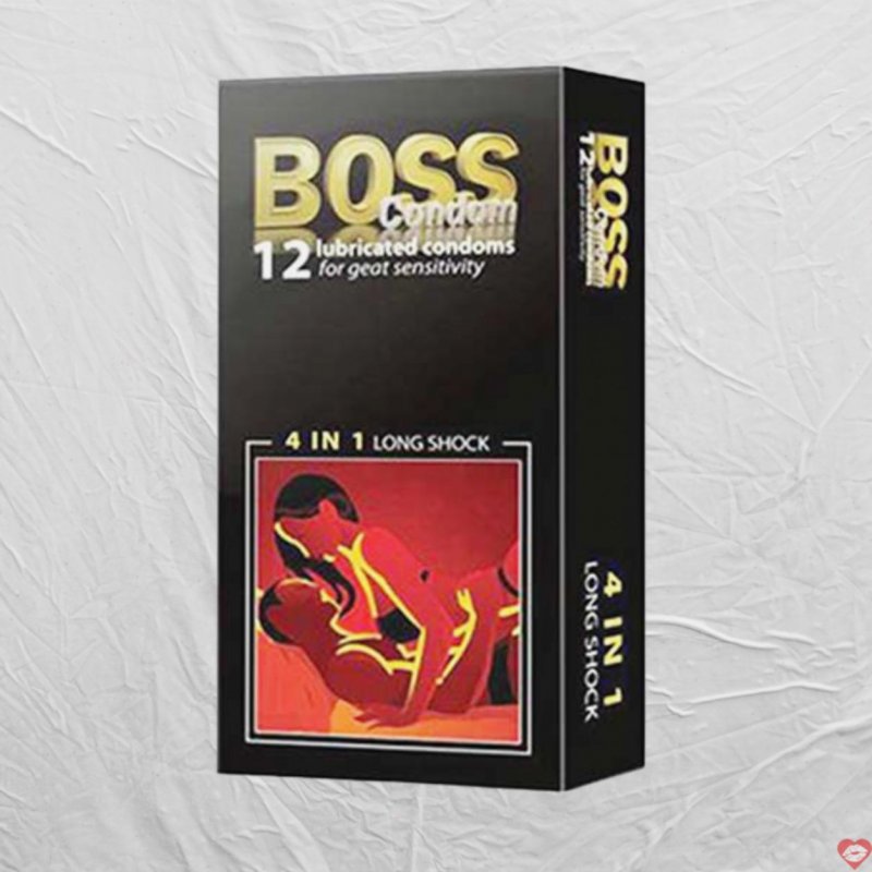 Bao Cao Su Boss 4in1 Gai Gân Kéo Dài 52mm Siêu Vừa Vặn 