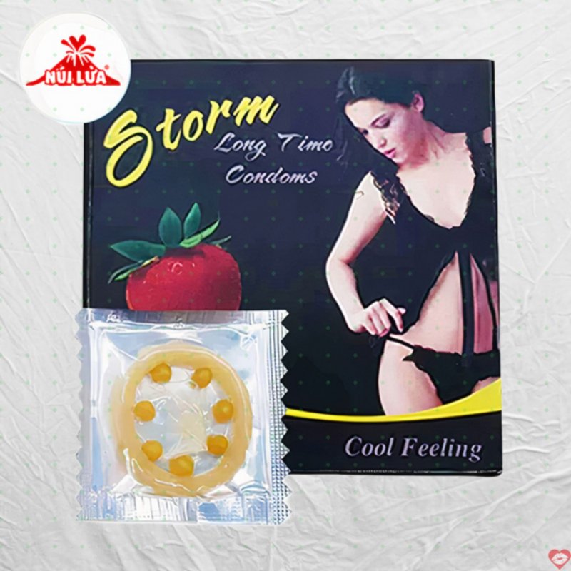 Bao Cao Su Storm 7 Bi Dâu Tây Kéo Dài Cuộc Yêu Kích Thích 
