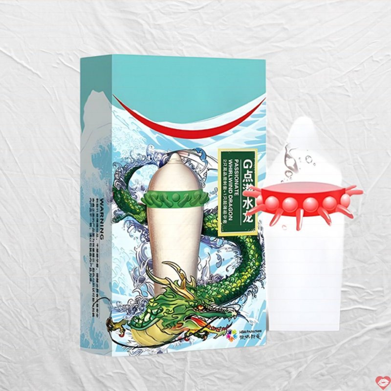 Bao Cao Su Gai Rồng Thiêng HBM Kích Thích Mạnh Hộp 2 Cái 