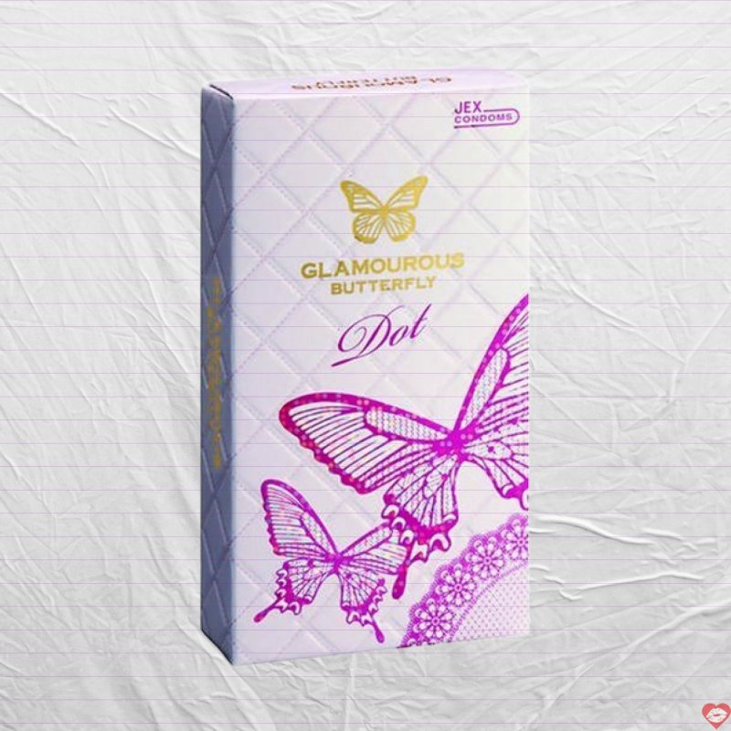 Bao Cao Su Jex Glamcurous Butterfly Đốt Hộp 8C Kích Thích 