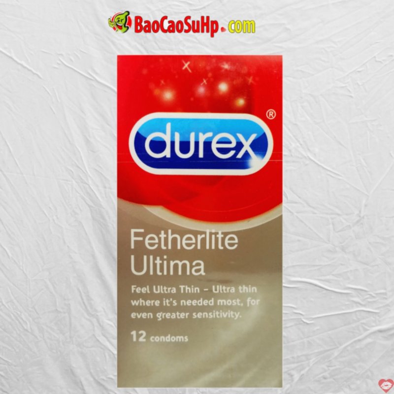 Bao cao su Durex Fetherlite Ultima siêu mỏng cảm giác thật 