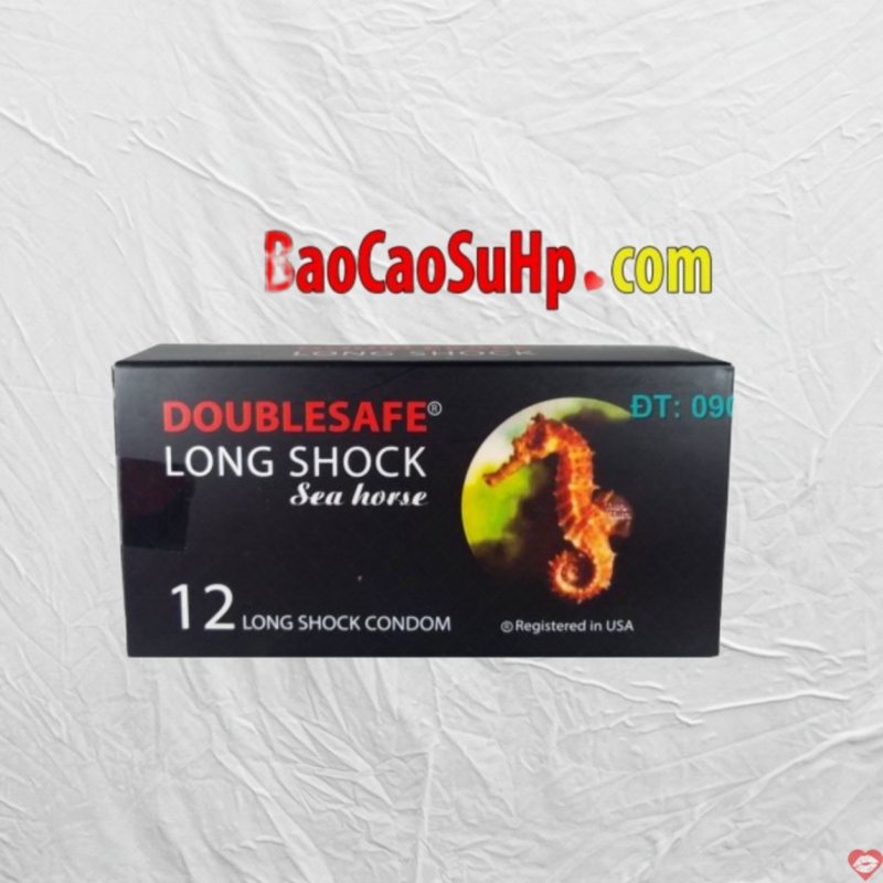 Bao Cao Su Cá Ngựa Double Long Shock Yêu Lâu Hơn Siêu Mỏng 