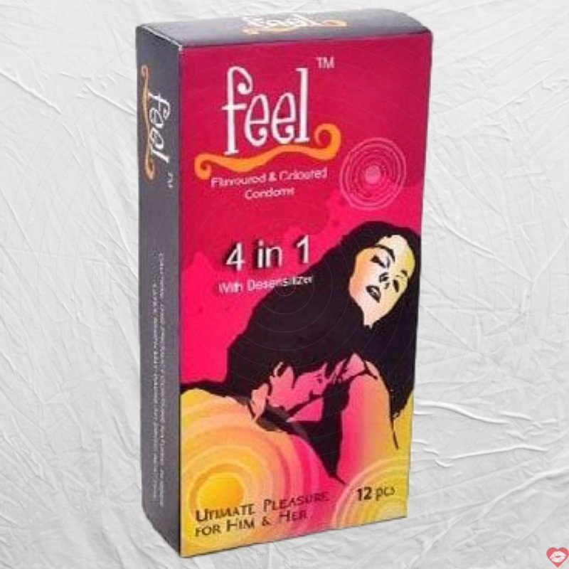 Bao cao su Feel 4 in 1 siêu mỏng, an toàn, tăng khoái cảm 