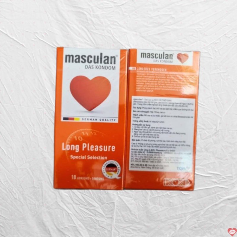 Masculan Long Pleasure bao cao su cao cấp tăng khoái cảm bền lâu 