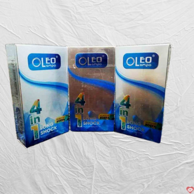 Bao cao su Oleo Lampo 4in1 Korea mới 2018 siêu mỏng, an toàn 