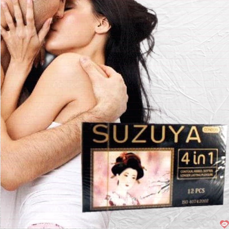 Bao Cao Su Suzuya 4 in 1 Gân Gai Siêu Mỏng Tăng Khoái Cảm 