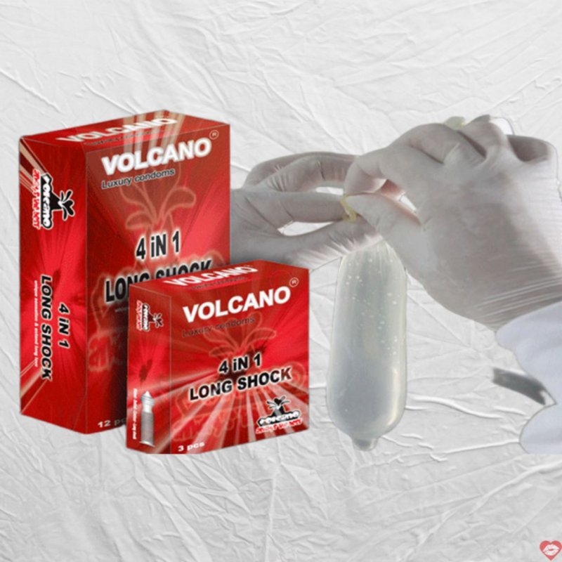Bao Cao Su Volcano 4 In 1 nâng cấp kéo dài thời gian an toàn 