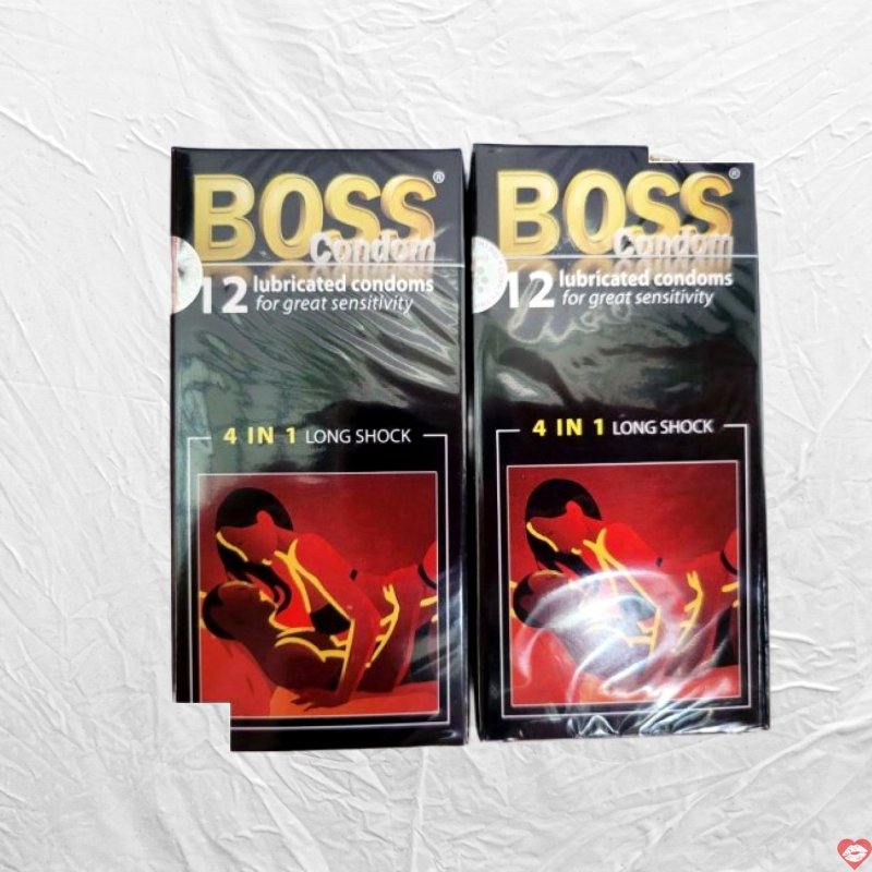 Bao cao su Boss 4 in 1 gân gai siêu mượt kéo dài lâu 